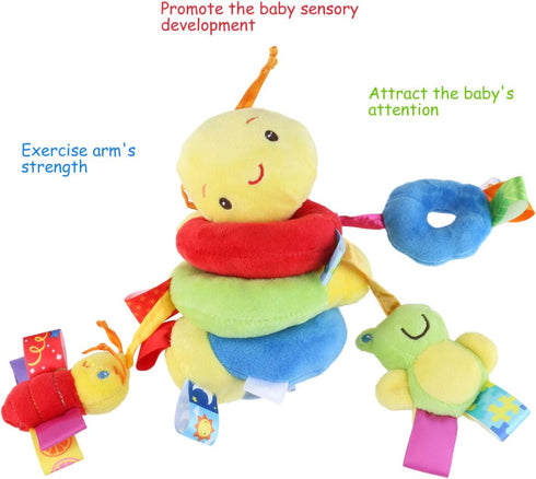 Uonlytech Baby Crib Hanging Rattles Toys, Carseat Toys Hanging Rattles Spiral Stroller Crib Cot Toy Spiral Toy Pram