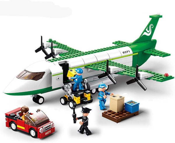 Building Blocks City Airplane Station Toy, 383 Pieces, STEM Learning Kits for 6-12 Years Old Boys