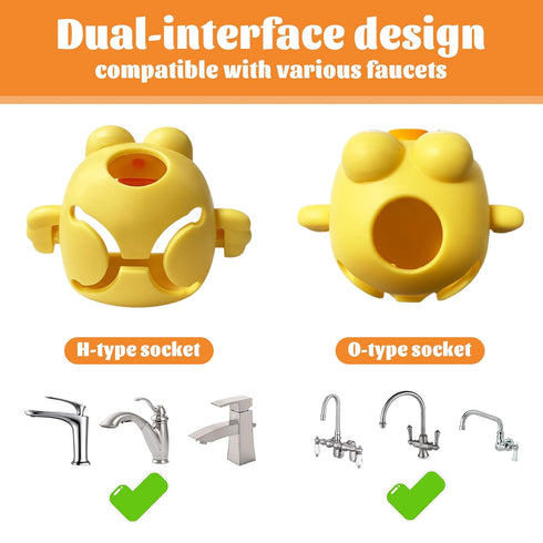Benjiuun Faucet Extender for Toddlers,Sink Extender for Toddlers with Double Connector Design Suitable for Bathroom