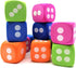 Jumbo EVA Dices, Giant Dot Foam Dices for Kids Building Blocks, Educational Party Supplies, 12PCS in 4 Colors