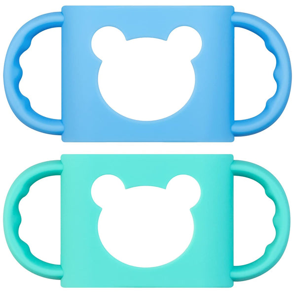 Baby Bottle Handles, Durable Food Grade Silicone Transitional Sippy Cup Handle Grip
