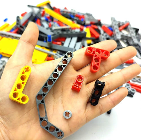 DSPITWOD Technical Parts Beams Axles Connectors Bricks Sets, 420 Pieces for Technic Car STEM Building Toys