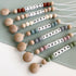 Customizable Silicone Pacifier Clip with Name - Personalized Monogram for Boys and Girls