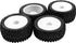 4Pack HIRCQOO OD 88mm/3.46" Front and Rear Rubber Tire & Plastic Wheel Rims - Compatible with Redcat HPI HSP ExceedRC
