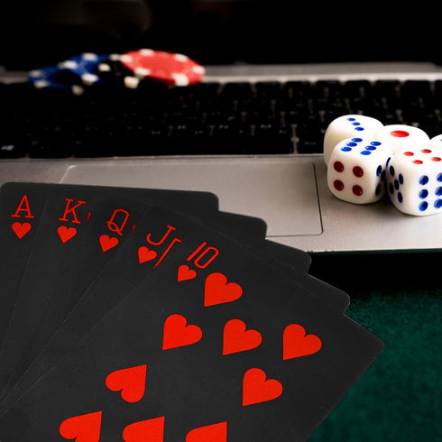 Joyoldelf Playing Cards - Waterproof Deck with Unique Pattern & Flower Backing, PVC Poker for Party, Game and Magic