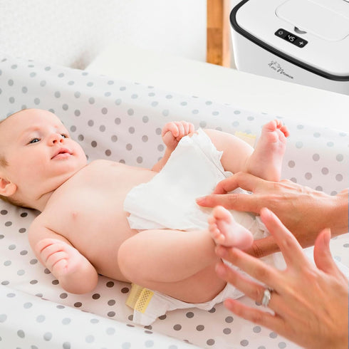 S1 Avec Maman Baby Wipe Warmer Dispenser - Adjustable Digital Temperature Control - Wipe Warmer and Baby Wet Wipes