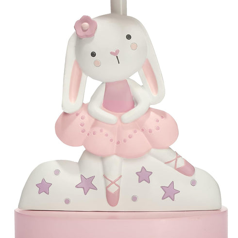Bulb Bedtime Originals Tiny Dancer Bunny & Stars Pink Nursery Lamp with Shade