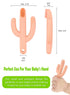 Cactus Teether, Baby Teething Toys for 0-6 Months, Natural Organic BPA Free (Peachy)