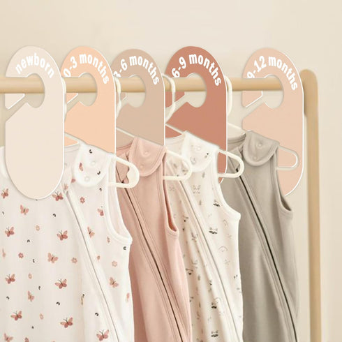 eoscasely Closet 8 12+ Baby Divider, Baby Wardrobe Organizer, Double-Sided Design, Nursery Decor Clothes Hanger