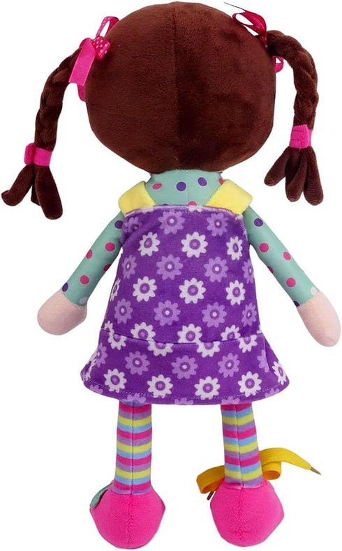 Snuggle Stuffs 15" 2 Sugar Snap Plush Learn to Dress Doll for Toddlers - - Gifts for Year Old Girls