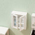 1:12 Dollhouse Wall Cabinet Wooden Miniature Cupboard Scale Kitchen Furniture Dollhouse Hanging Cabinet Display Shelf