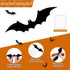 Quimoy Halloween Birthday Decorations, Have a Killer Birthday Banner with 12 Pcs Bat Wall Stickers for Party