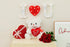 HollyHOME I Love You Teddy Bear - Soft Plush Toy with Heart, 12 inches White, Christmas Valentine's Day Gift
