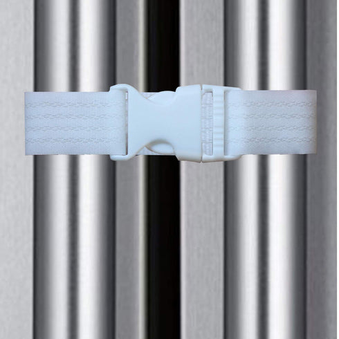 French Door Fridge Lock Multi-Functional Baby Cabinet Lock, Magic Buckle for Child Safety Products (White, 14)