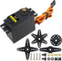 6 Pack MG996R 25T diymore [ Full Brass Gear Gear Torque Digital RC Servo Motors High Torque Gear Servo for JR RC