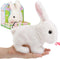 Liberty Imports Plush Bunny Rabbit Pet Electronic Toy - Walking, Hopping, Wiggle