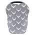 Baby Car Seat Cover with Deer Printing, Nursing Cover, Extra Soft and Extra Stretchy