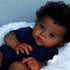GYCV 20 Inch Lifelike Black Reborn Baby Dolls Boy Realistic Newborn Doll Brown Skin African American Baby Doll Curly
