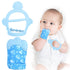 Vicloon Silicone Teething Mitt, 2Pcs Baby Teething Mitten with Adjustable Strap, Crinkle Sound
