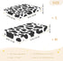 CZXW 52" 28" Cow Print Black White Crib Sheets Fitted x Natural Cotton Soft & Breathable for Baby Crib Mattress