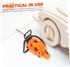 2pcs Dollhouse Chainsaw Mini Toys, Plastic Outdoor Playsets, Tiny Chainsaw Model