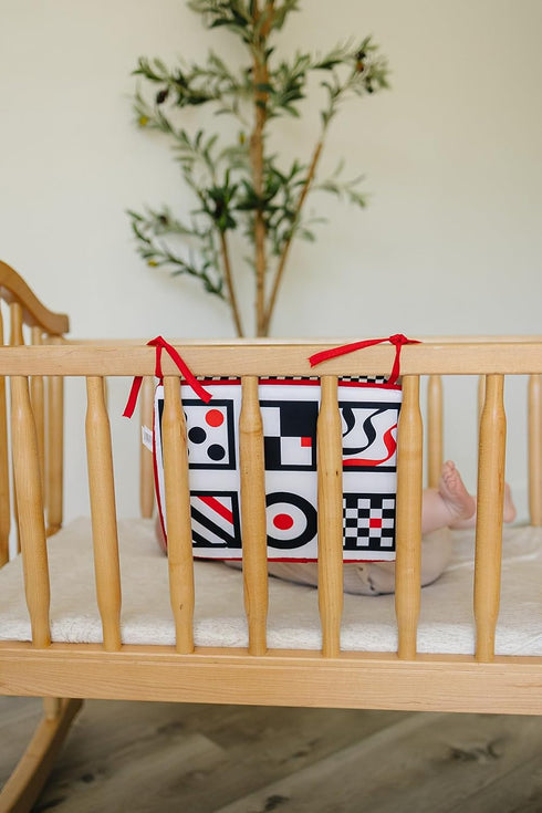 Tummy Baby Mirror, Crib or Car or Floor, Reversible Mirror for Baby, Great Time Toy, High Contrast Toy, Easy to Attach