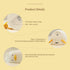 MUID Dimmable Benson Lying Flat Duck Night Light, LED Squishy Duck Lamp, Cute Light Up Duck, Silicone Nursery