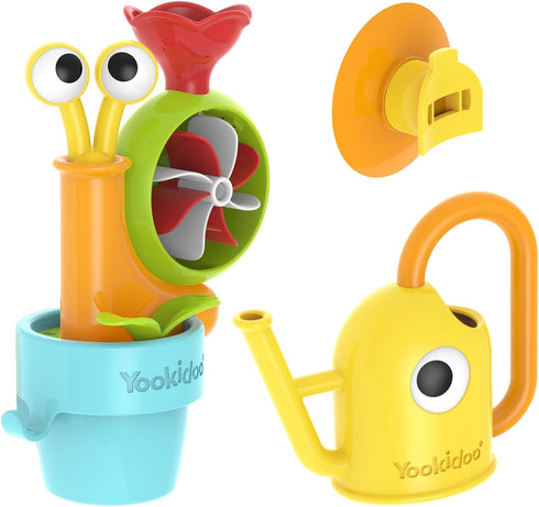 1-3) Set Yookidoo Toddler Baby Bath Toy (Ages Pop-up Snail Sprinkler - Garden Adventure with Watering Can (Mold Free)