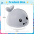 1-3 6-12 Summer 1 2 3 Baby Bath Toys for Kids Ages & Babies Months, Light Up Whale Sprinkler Water Pool Toys for Infant