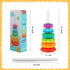 Baby Spinning Stacking Toys, Sensory Toys for Toddlers 1-3, Rainbow Ring Spin Montessori Toy for 6-12 Months