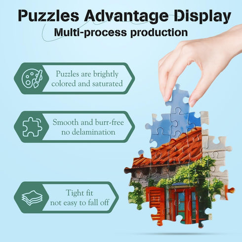 1000 1000-Pieces 28 20 inch MISITU Pieces Jigsaw Puzzles for Adults Puzzles Art Jigsaw Puzzles Impossible Hard