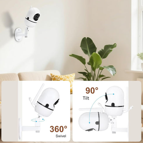 GAHOGA HB6550/HB6560/HB6240/HB65/HB6148/HB6339 SM935E, 360 Adjustable Baby Monitor Wall Mount for HelloBaby & ANMEATE