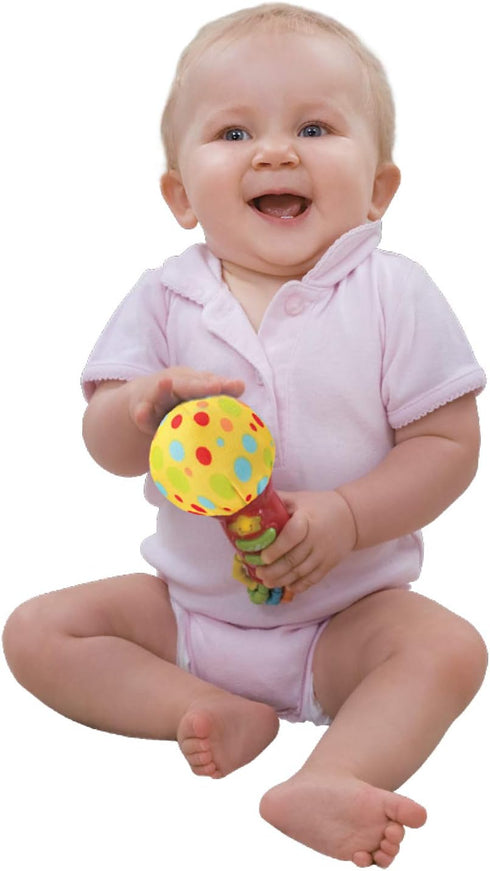 Baby Microphone Toy - My First Kids Microphone with Sounds and Teethers/Rattle for Toddlers 3-36 Months