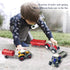 HOMSEEK Set Toy,(Set 4) Kid's Farm Tractor Toys with Trailers,Alloy and ABS Cake Decorating Car Truck Funny Tractor