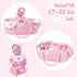 17-22 Inches AORI Reborn Baby Dolls Bassinet - Foldable Doll Crib Bed Soft Doll Carrier Accessories with Handle
