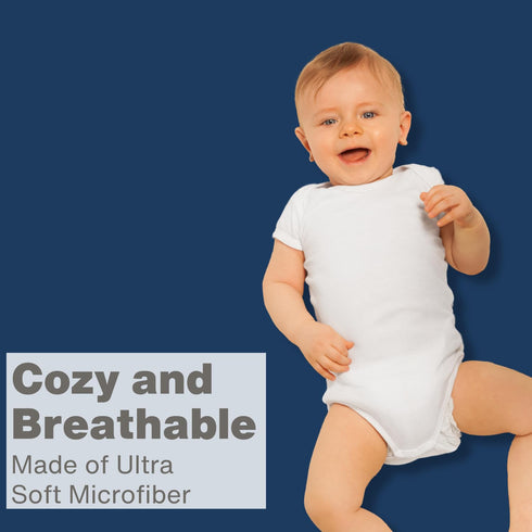 Everyday Kids 2-Pack Fitted Crib Sheets, 100% Soft Breathable Microfiber Baby Sheet, Fits Standard Size Crib Mattress