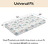 Cstdyfrv 28x52in Cute Baby Dragons Castle Crib Sheets Watercolor Fairytale Dragon Moon Stars Soft Breathable Baby