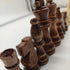 62 Pieces Wooden Checker Pieces & Chess Pieces 2 in 1 Chess Game Set, Classic Wooden Board Games in 2 Styles