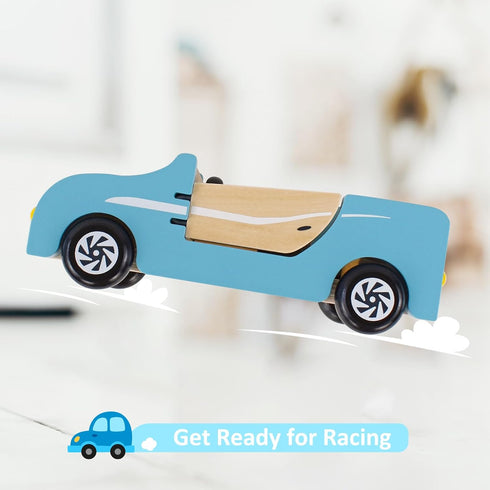 Playset,Kids 3 PairPear Wooden Family Car for Dolls,Wooden Toys Dollhouese Furniture Accessories Pretend Preschool Play