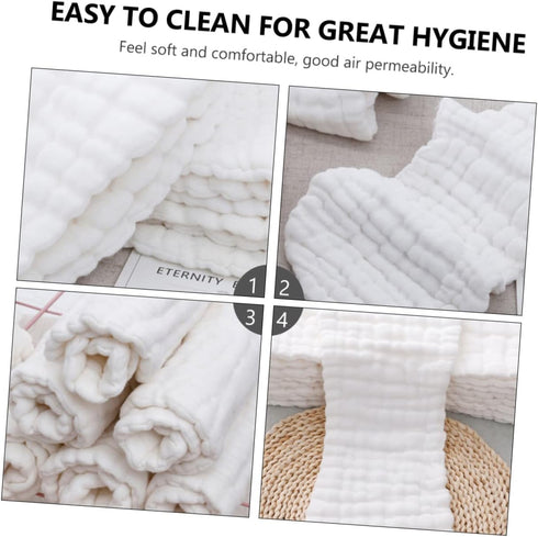 Set 3 of Soft Muslin Cotton Newborn Diaper Mats - Reusable and Comfortable