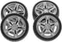 Tires - 4pcs 48mm Simulation Rubber Wheel Tire for Toy Model DIY RC Spare Parts - Black