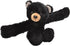 Wild Republic Huggers Black Bear Plush Toy, 8 inches Slap Bracelet Stuffed Animal for Kids