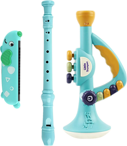 Generic Toddler Musical Instruments Toy, Trumpet, Harmonica, Recorder Flute for Kids Baby, Musical