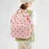 Yusudan Backpack Corduroy Diaper Bag for Baby Girls Boys, Women Large Nappy Bags for Mom (Pink Corduroy Strawberry)
