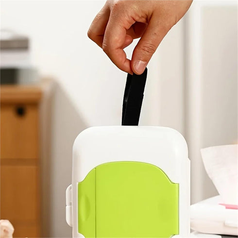 linenb 4pcs Travel Wipes Case Wipes Dispensers Refillable Wipe Holder Baby Wipe Box Case for Indoor Outdoor Reusable