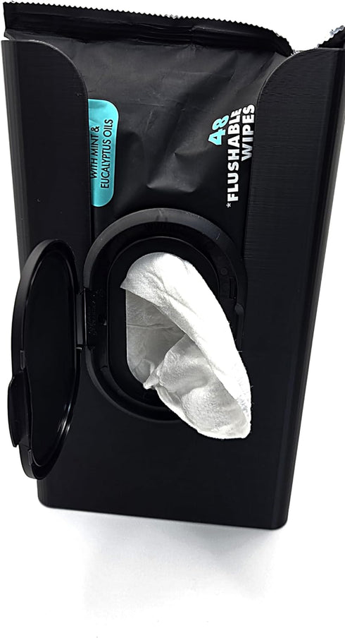 JNut3D Bathroom Wipes Dispenser - New and Improved Version Holds Packaging for Easy