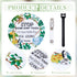 2 Pack No Touching Baby Car Seat Sign, Please Don't Touch Baby Safety Sign with Hanging Straps and Clip, Green Leaves