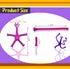 WUCLUD 24PC Telescopic Suction Cup Kids' Giraffe Toy Sensory Pieces, Toddler Travel & Treasure Box Toys