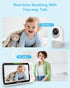 Blemil 6" 35-Hrs 2-Way 1000ft Upgrade Video Baby Monitor with Camera and Audio Large Screen, Battery, No WiFi Baby