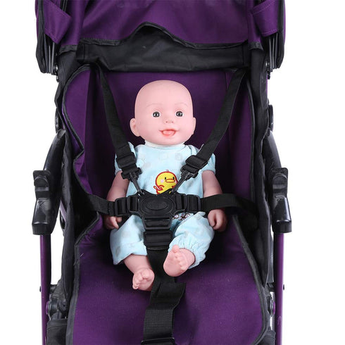 Universal Replacement Safety Security Belts for Stroller, Pushchair, High Chair, Adjustable 5 Point Harness Belt